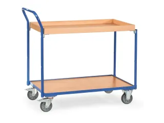 Lichte Tafelwagens 3742 300kg 2 Etages 1000x600mm Houten Plaat - 1