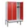 locker met bank,HxBxD 1950x1200x815mm,3vak,vak B 400mm,cilinderslot