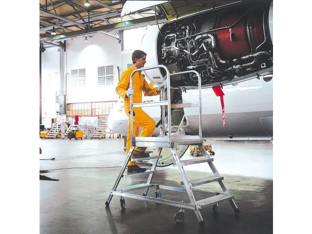 Bordestrap Aluminium Bordes 1200x 600x 800mm 5treden Aluminium