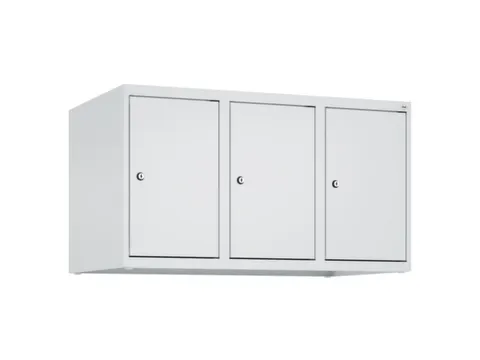 opzetkast,v. locker,3vak.,vak B 300mm,HxBxD 500x900x500mm,vleugeldeur