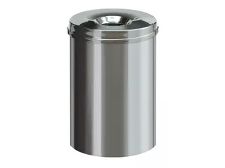 Vlamdovende papierbak 30 Liter RVS - 1