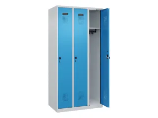locker,HxBxD 1850x900x500mm,3vak,vak B 300mm,draaigrendel - 2