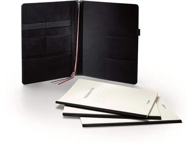 Business Organiseur Conceptum Flex simili cuir, A4, noir avec cahier l