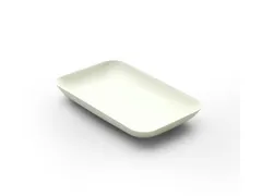 Sier Bagastro Bord Rechthoekig 120x80mm 12x40 Stuks