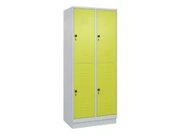 dubbeldekse locker,HxBxD 1950x800x500mm,2x2vak.,vak B 400mm
