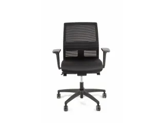 Bureaustoel EN1335 Linea Omnia 02 zwart/zwart met 3D armleuning - 2