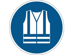 Vloermarkeringssticker Blauw Gebruik Veiligheidsvest 430mm