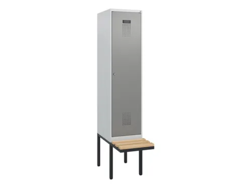 locker met bank,HxBxD 1950x400x815mm,1vak,vak B 400mm,cilinderslot