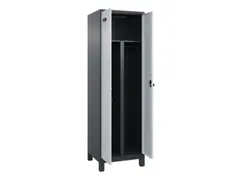 PBM-locker,HxBxD 1950x600x500mm,2vak,vak B 300mm,draaigrendel