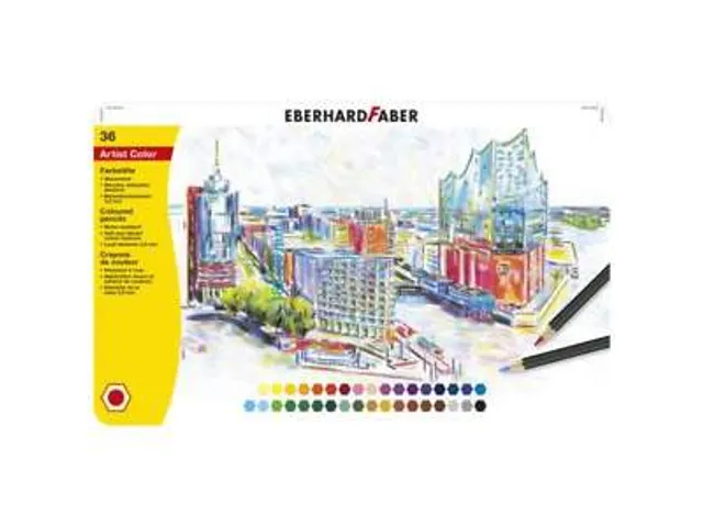 Crayons de couleur Eberhard Faber Artist Color étui métallique de 36