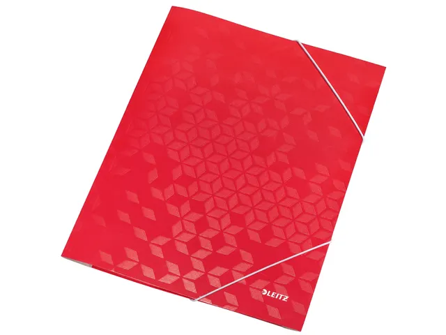 Elastomap Leitz WOW A4 3 kleppen rood