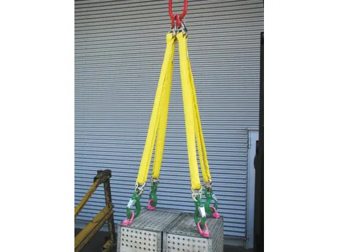 Hijsstroppen 4-Sprong Draagvermogen 0-45° 6 3T Nuttige L 1 5M Geel
