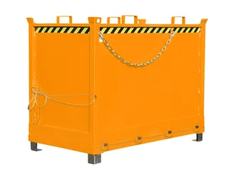 klapbodemcontainer,HxLxB 1445x1040x1845mm,2m³,hijsogen,vorksloffen - 2
