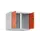 opzetkast,v. locker voor scheiding van kleding,2vak.,vak B 300mm
