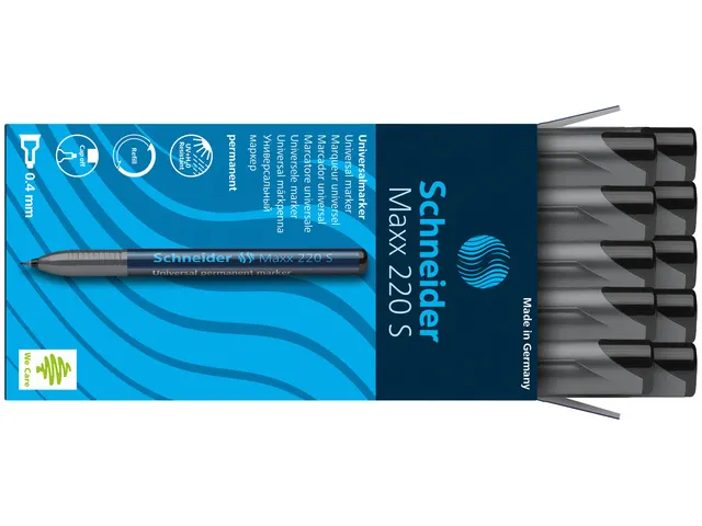 Universele marker Schneider Maxx 220 S permanent zwart