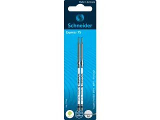 Balpenvulling Schneider Express 75 M 2 stuks op blister zwart - 1