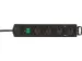 Stekkerdoos Brennenstuhl Comfort Plus 4vdg incl platte stekker 2m zw
