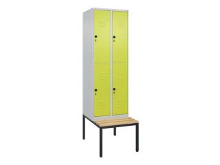 Dubbeldekse dekenkist,HxBxD 2120x600x815mm,2x2vak.,vak B 300mm - 1