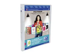 Presentatieringband Oxford Polyvision A4 4 rings O-mech 15mm transpara