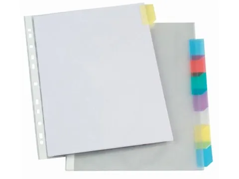 Viquel Geperforeerde Showtas A4 Met 8 Tabs 0.09mm 11-Gaats