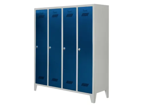 lockerkast v. kinderen,HxBxD 1600x1230x500mm,RAL7035,front RAL5010