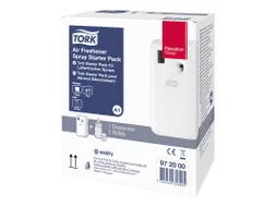 Tork 972000 Luchtverfrisser Spray Dispenser Starterpack Wit A1