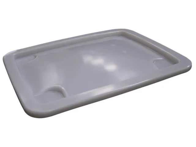 Deksel Voor Hoekige Opslagbak 210 Liter Wit