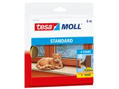 Tochtstrip Tesa Moll 05559 i profiel 9mmx6m bruin