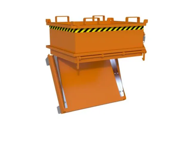 Centreerwand,V. Mini-Bodemklepcontainer 0,37M³,Plaatstaal