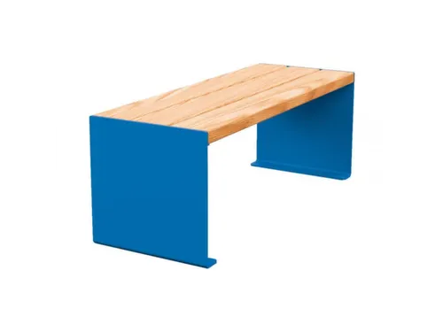 zitbank,B 1200mm,3latten,hout-zitting licht eikenhout,zitting H 450mm