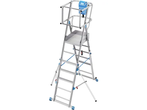 telescoop-platformladder,bordes HxBxD 150x500x600mm