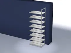 dossierstelling,aanbouwveld,HxBxD 2900x1000x600mm,vaklast 90kg