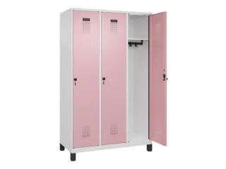 locker,HxBxD 1950x1200x500mm,3vak,vak B 400mm,draaigrendel,voeten - 2