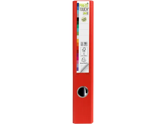Ordner PP Prem'Touch A4maxi 50mm rood