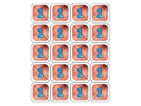 Consumptie breekmunten Combicraft 200 stuks rood