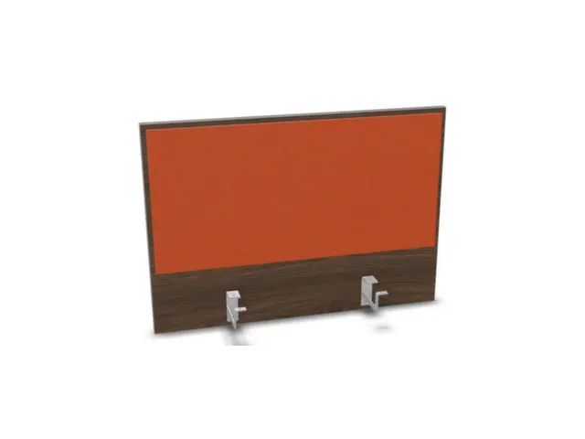 opzetpaneel bureau aanbouw achter NV bruin hickory oranje 800mm