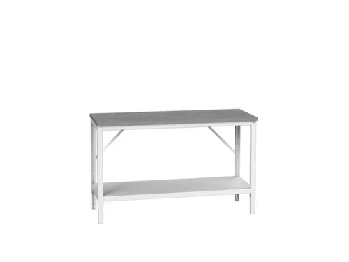 werkbank,HxBxD 780-930x1500x600mm,linoleumblad,4voeten