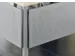 zichtscherm,v. bureau,HxB 400x1200mm,zilverkleurig