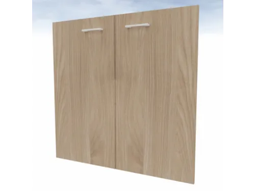 dubbele vleugeldeur,v. scheidingswand,2ordnerhoogte,HxB 860x830mm,hout