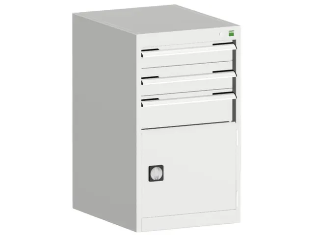 ladekast HxBxD 900x525x525mm 3laden RAL7035