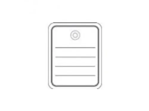 Herma 6822 Productlabel 40x50mm met plastic oogje/draad/splitpen Wit
