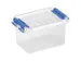Q-line opbergbox 0,4L transparant blauw - 11,8x7,7x6,2cm