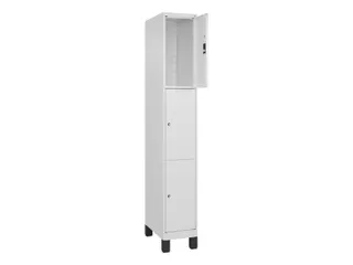 lockerkast,HxBxD 1950x300x500mm,1x3vakken,vak B 300mm,cil.-slot,voeten - 1