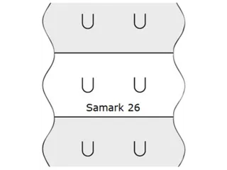 Prijsetiket 12x26mm Sato Samark afneembaar wit - 3
