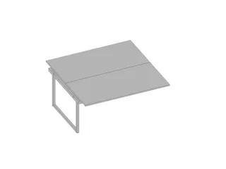 aanbouwtafel,v. benchtafel,HxBxD 730x1600x1600mm,blad grijs - 1