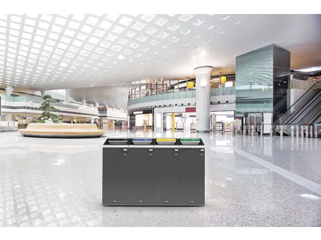 Configure Recyclingstation Landfill Engels 57 Liter Antraciet Zwart