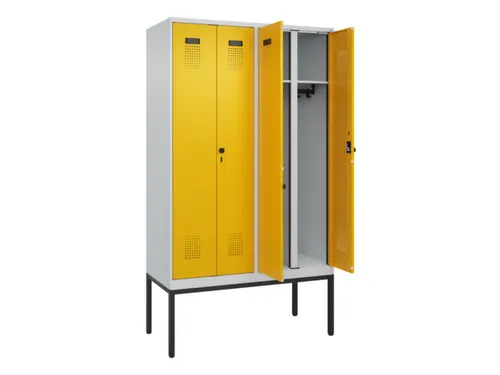 locker voor scheiding van kleding,HxBxD 2120x1200x500mm,4vak