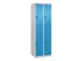 dubbeldekse locker,HxBxD 1850x600x500mm,2x2vak.,vak B 300mm