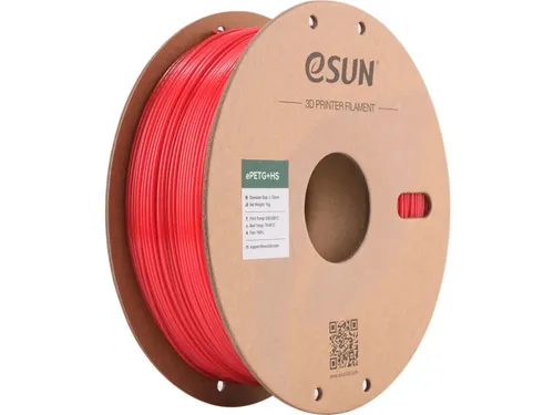 eSUN 3D Printer Filament ePETG+HS 1,75mm Rood 1kg