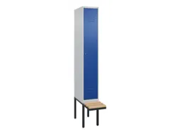 locker met bank,HxBxD 2120x300x815mm,1vak,vak B 300mm,cil.-slot